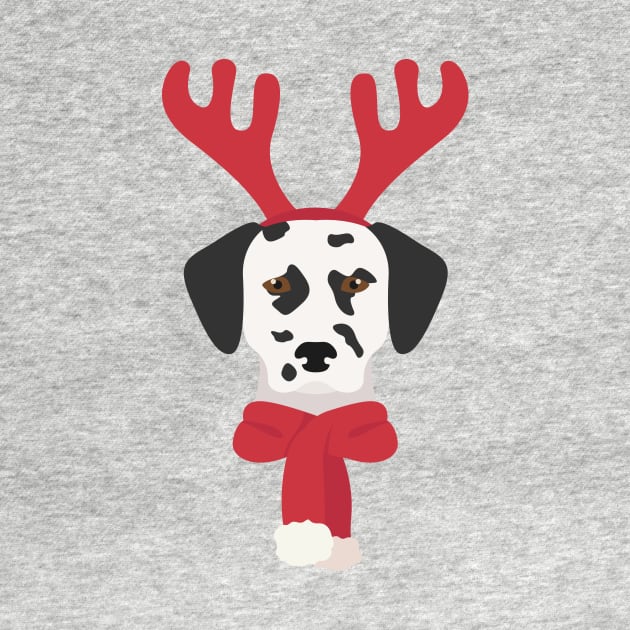 Dalmatian Christmas Dog by JunkyDotCom
